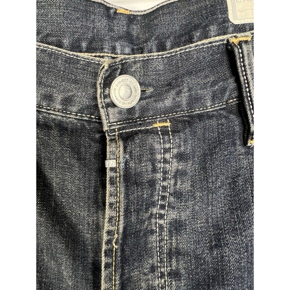AllSaints Jeans Mens W34 Blue Denim Cigarette Skinny Fit Stretch Button Fly - Picture 4 of 14